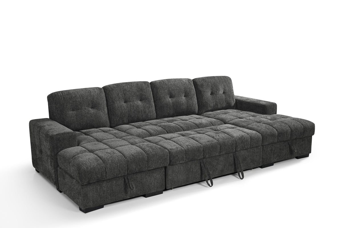Palermo Sofabed  U Shape Corner In Grey