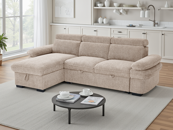 Hudson Sofabed Universal Corner In Beige