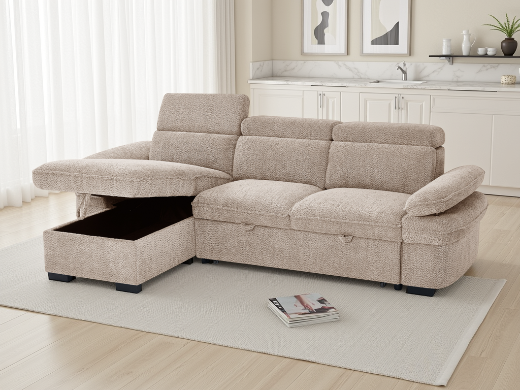 Hudson Sofabed Universal Corner In Beige