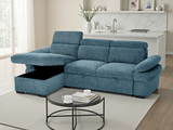 Hudson Sofabed Universal Corner In  Blue