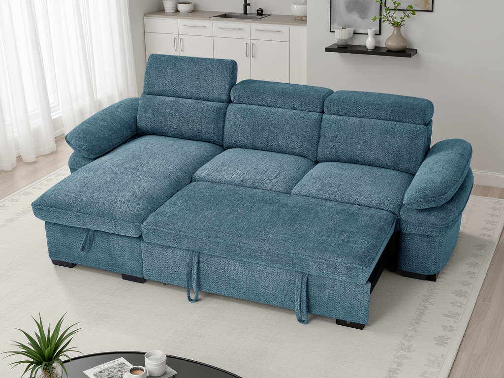 Hudson Sofabed Universal Corner In  Blue
