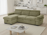 Hudson Sofabed Universal Corner In  Green