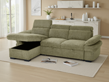 Hudson Sofabed Universal Corner In  Green