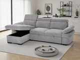Hudson Sofabed Universal Corner In Grey