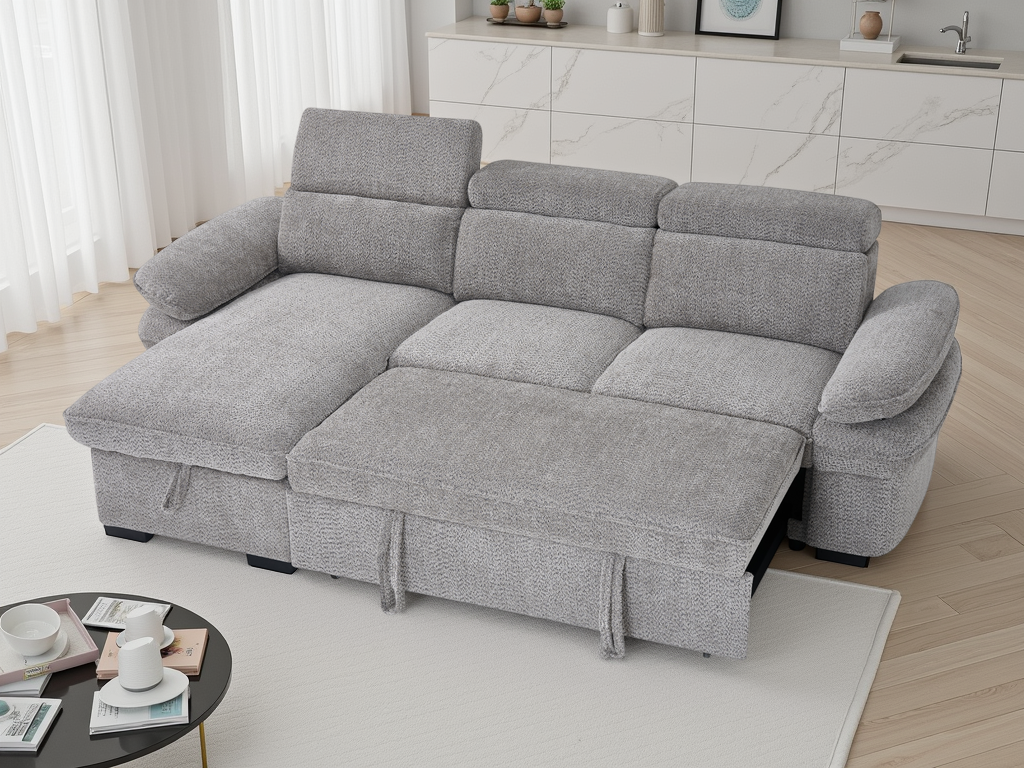 Hudson Sofabed Universal Corner In Grey
