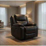 Harald Electric Recliner Sofa Armchair In Black