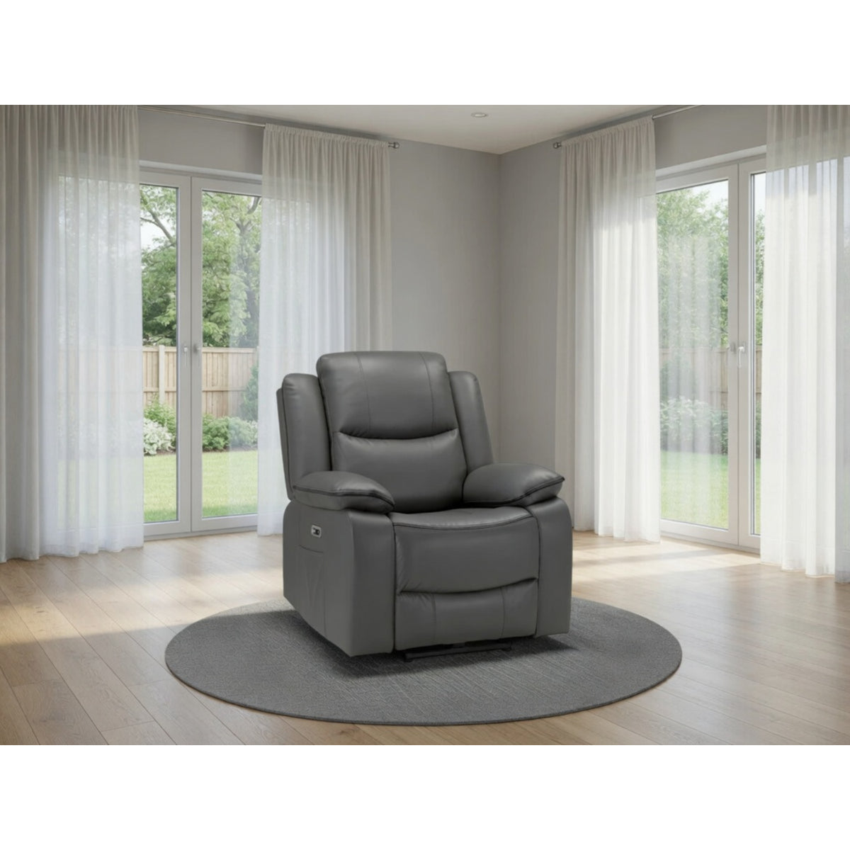 Harald Electric Recliner Sofa Armchair in  Grey