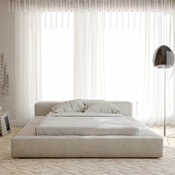 Mirella Boucle Upholstered Cloud Bed Frame