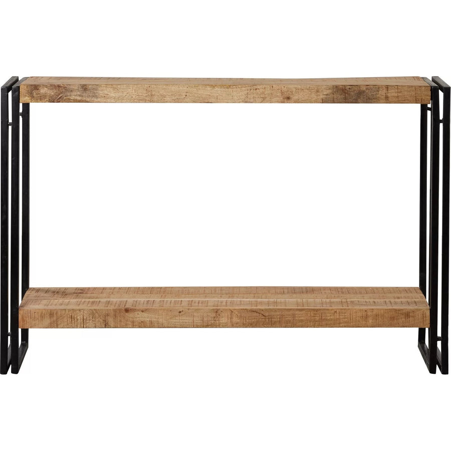 Rivetta Natural Industrial Mango Wood and Metal Console Table - image 5