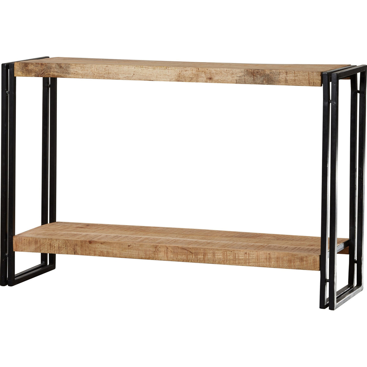 Rivetta Natural Industrial Mango Wood and Metal Console Table - image 7