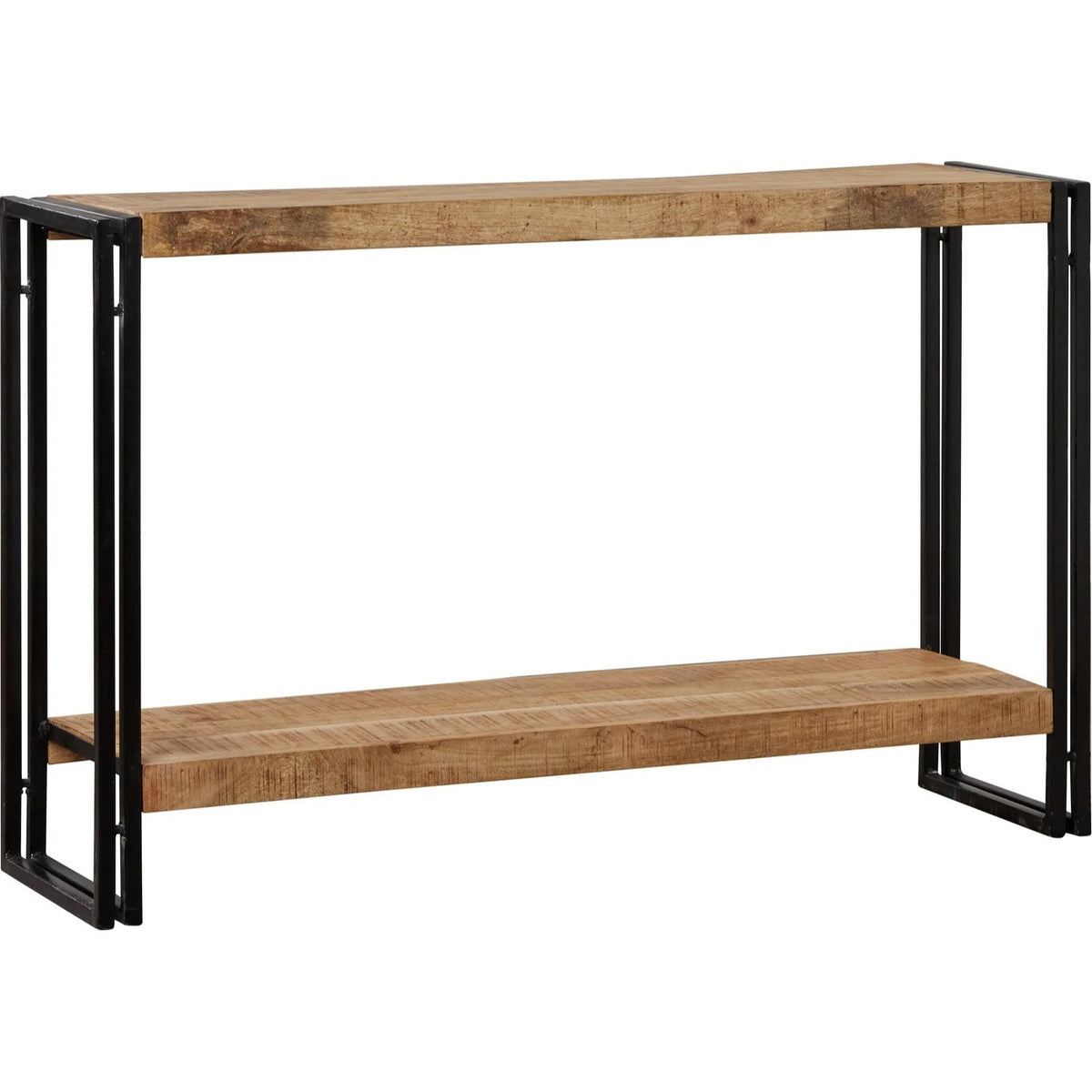 Rivetta Natural Industrial Mango Wood and Metal Console Table - image 9