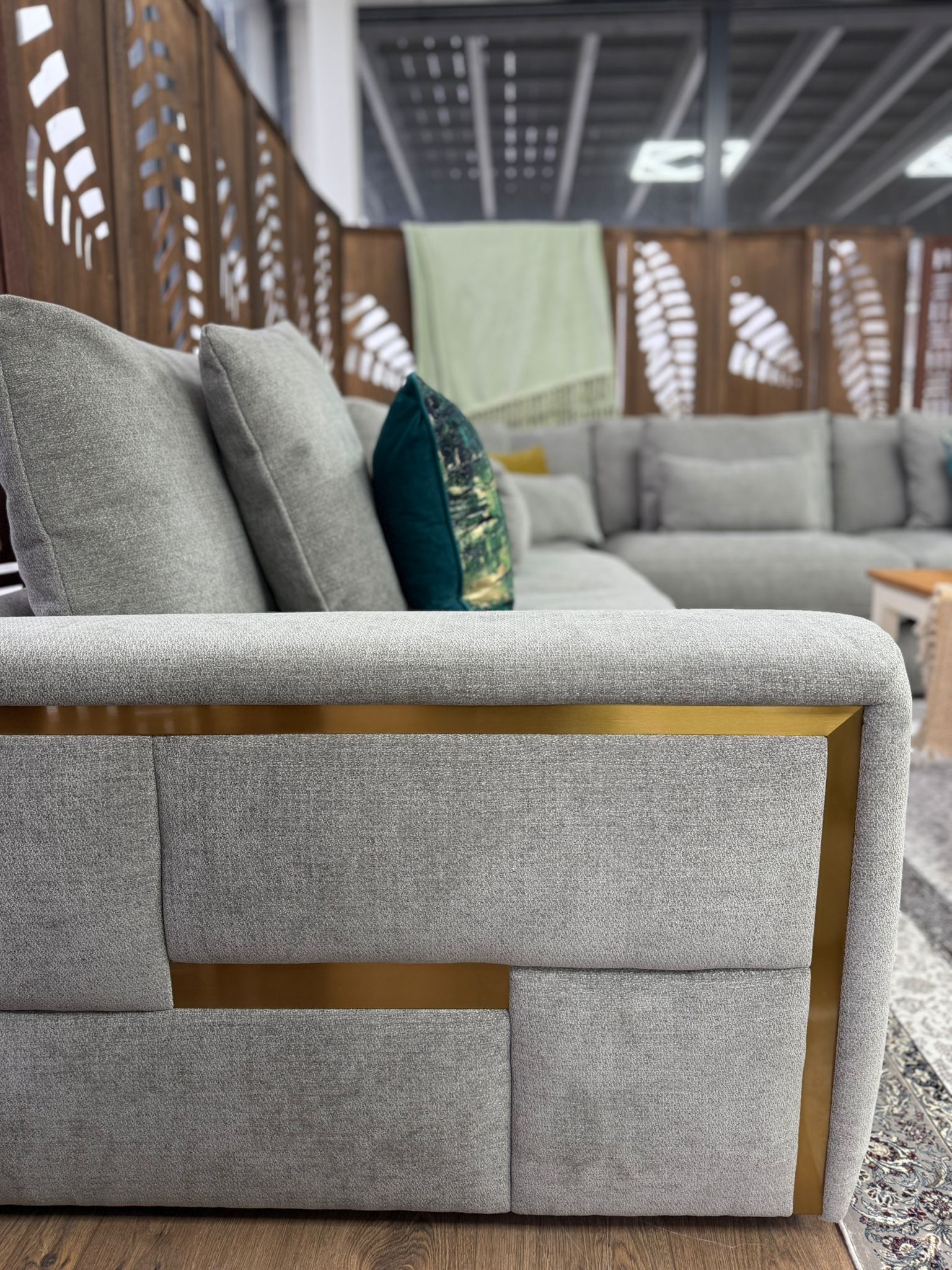 Jupiter Sofa Large Corner In Grey