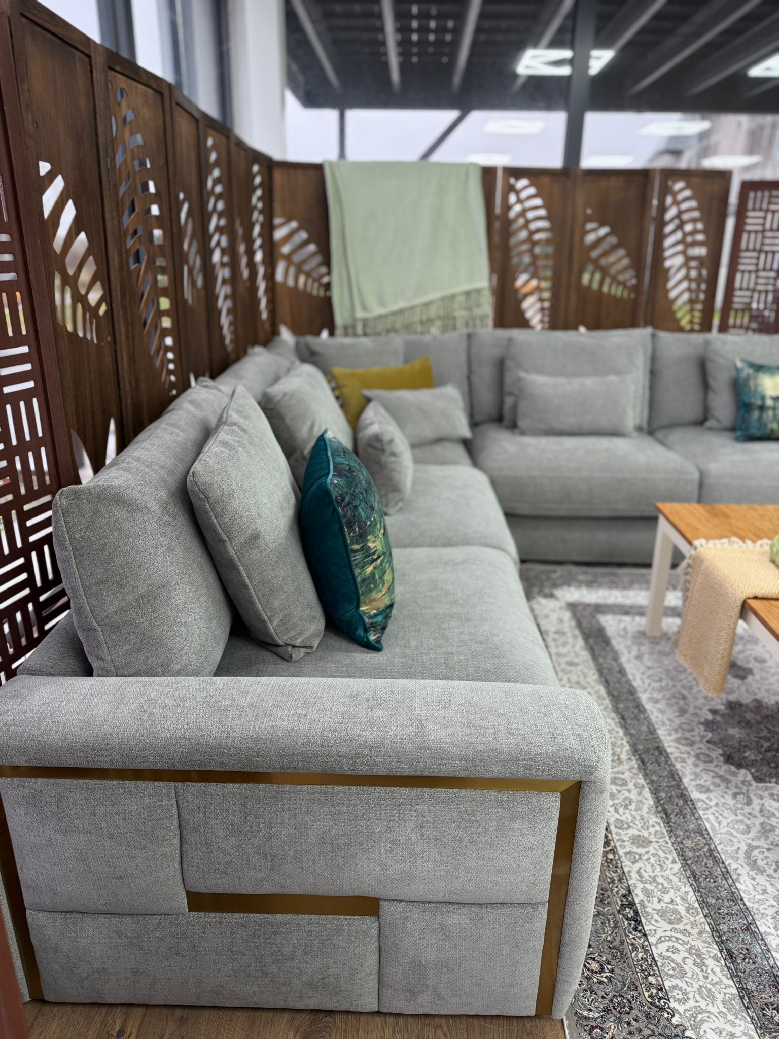 Jupiter Sofa Large Corner In Grey