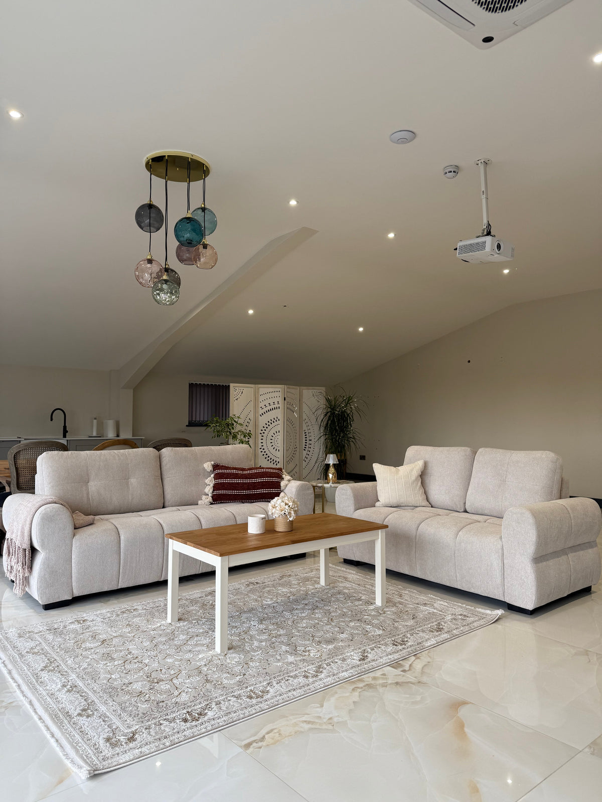 San Marino Sofa 3+2 Set In Beige