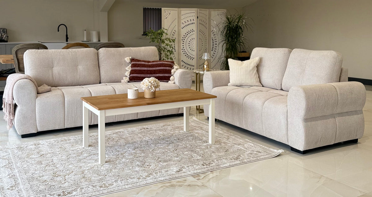 San Marino Sofa 3+2 Set In Beige