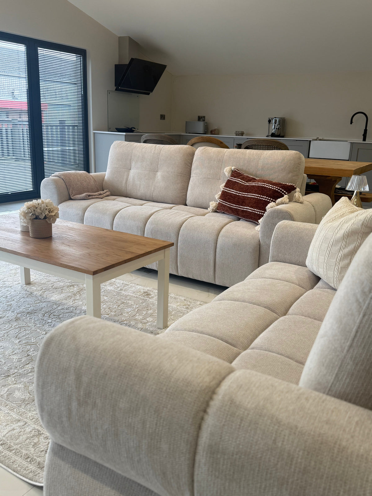San Marino Sofa 3+2 Set In Beige