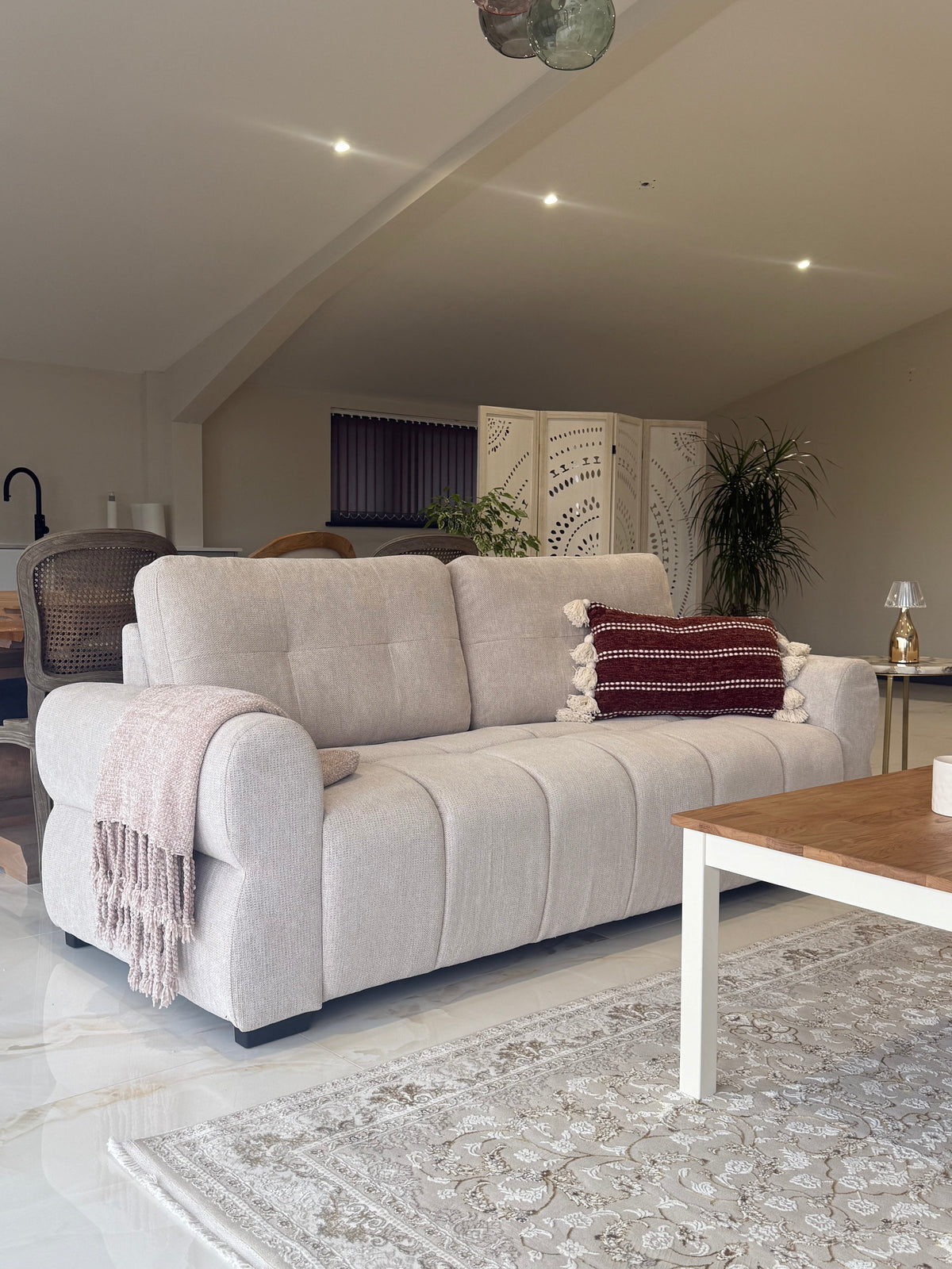San Marino Sofa 3+2 Set In Beige