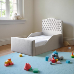 Little Luxe Upholstered Kids Bed