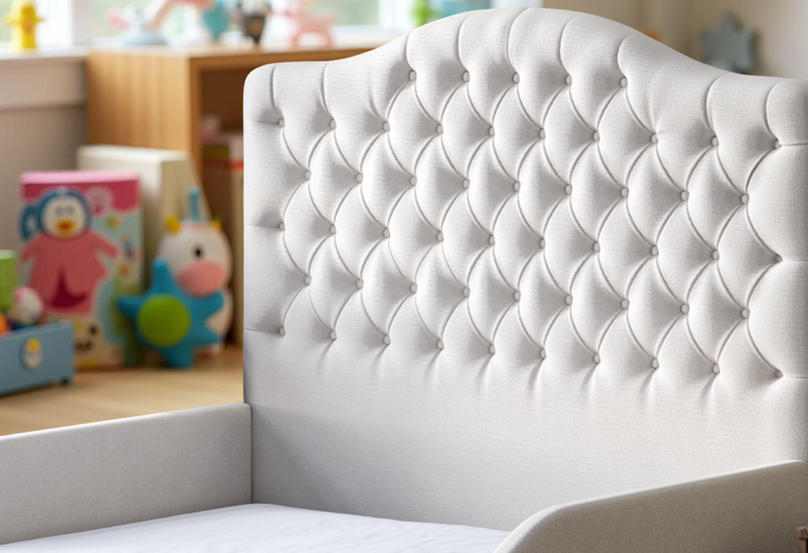 Little Luxe Upholstered Kids Bed