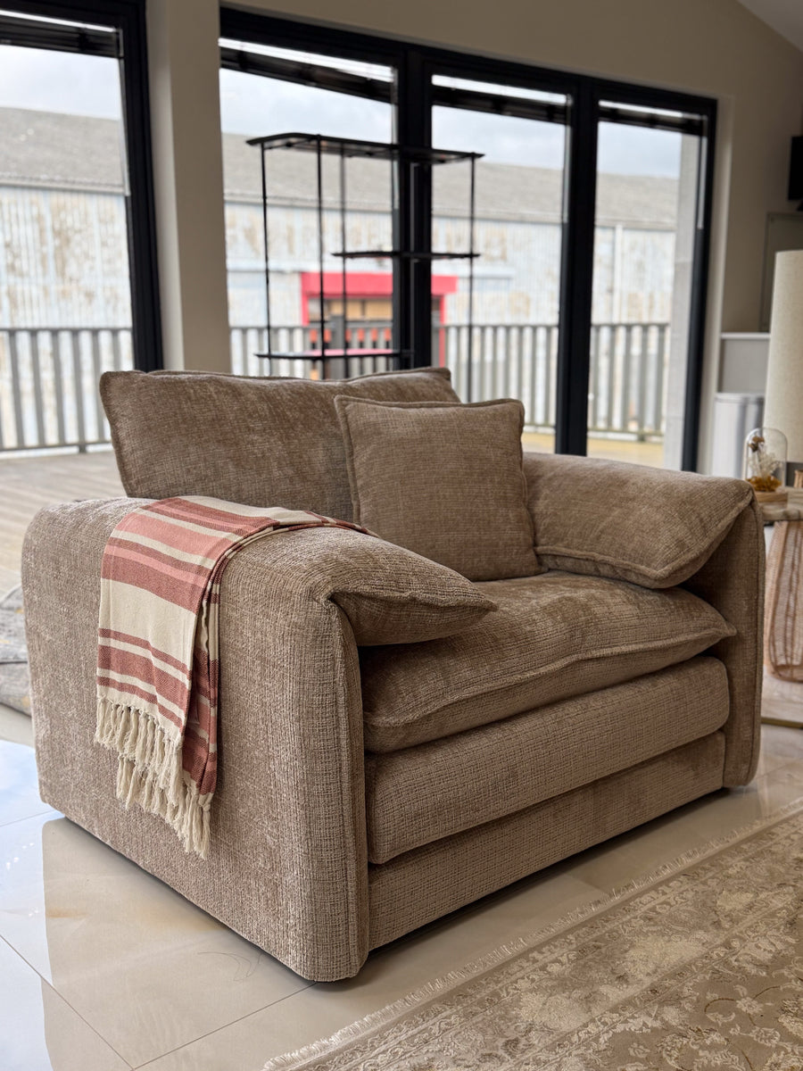 Hartfield Beige Chenille Armchair – view 2