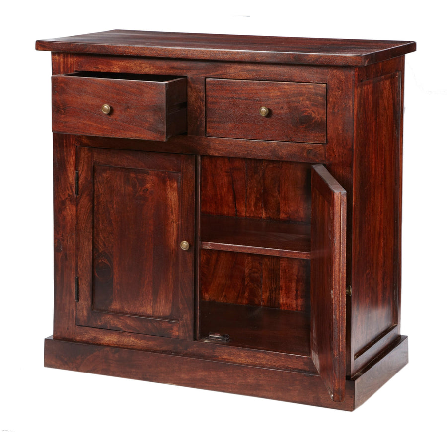 Ambera Mahogany Traditional Solid Mango 2 Door Sideboard