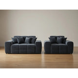 Jacob 3+2  Sofa Set In Black