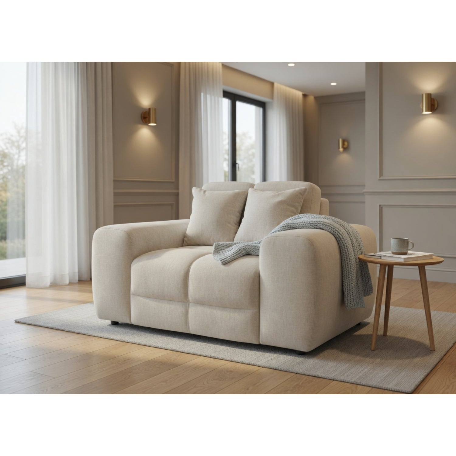 Jacob Sofa Armchair in  Natural