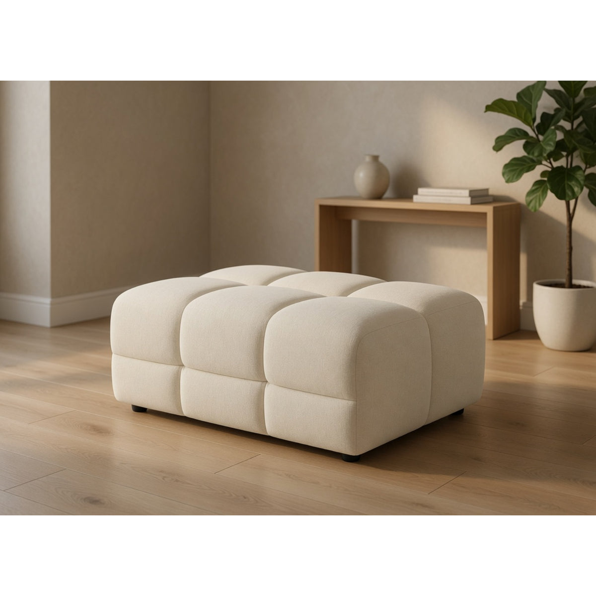 Jacob Sofa Footstool in Natural
