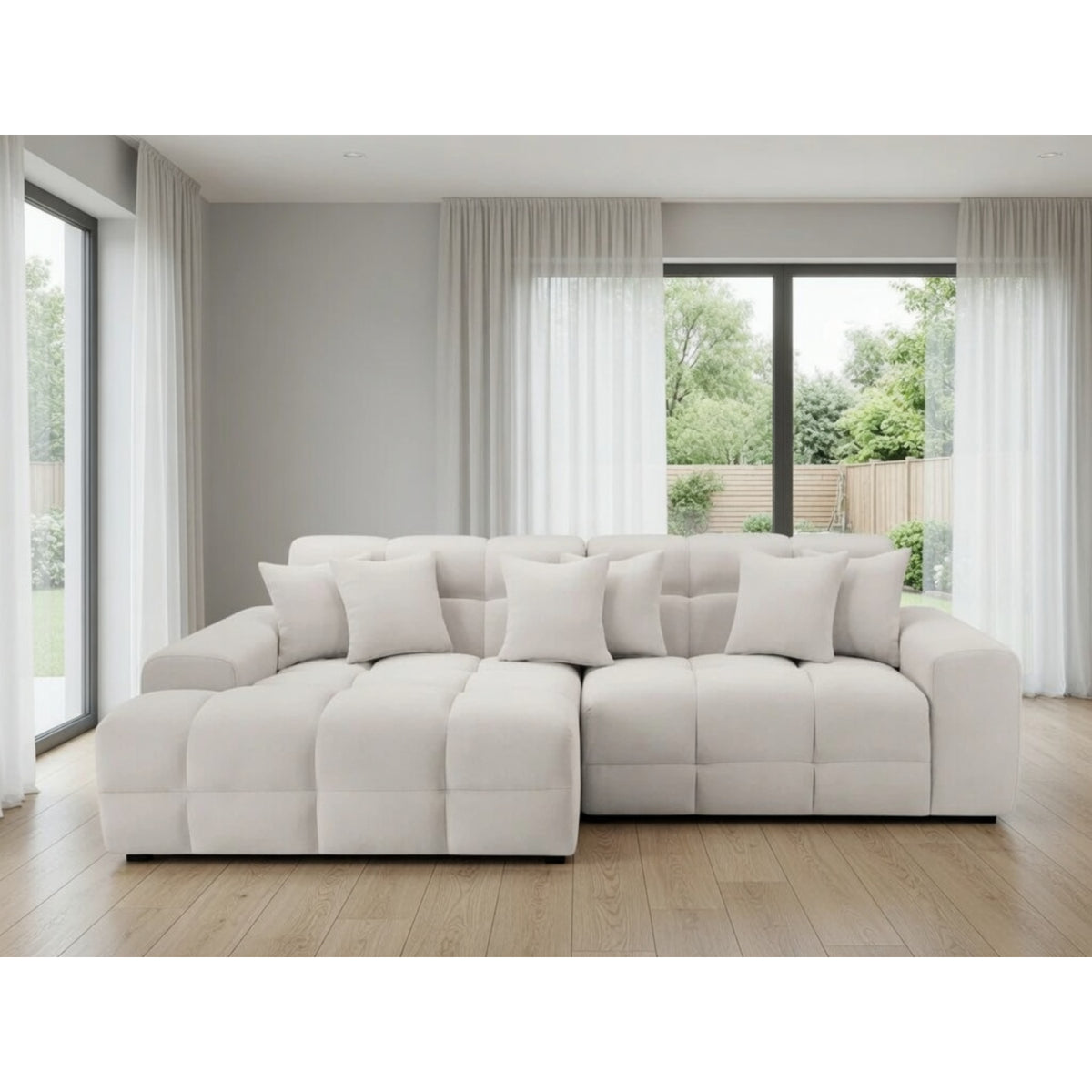 Jacob Sofa Left Hand Facing Corner in Beige