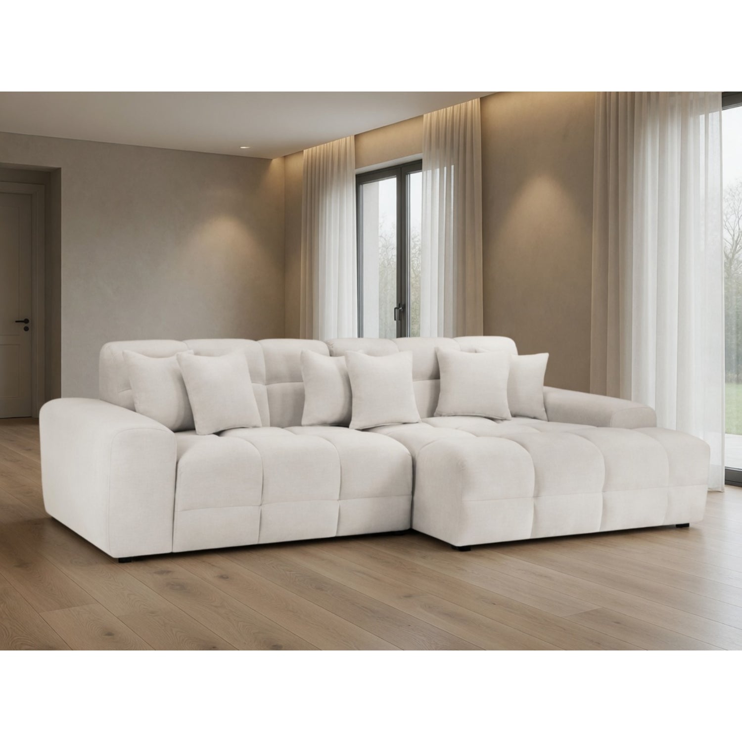 Jacob Sofa Right Hand Facing Corner in  Beige