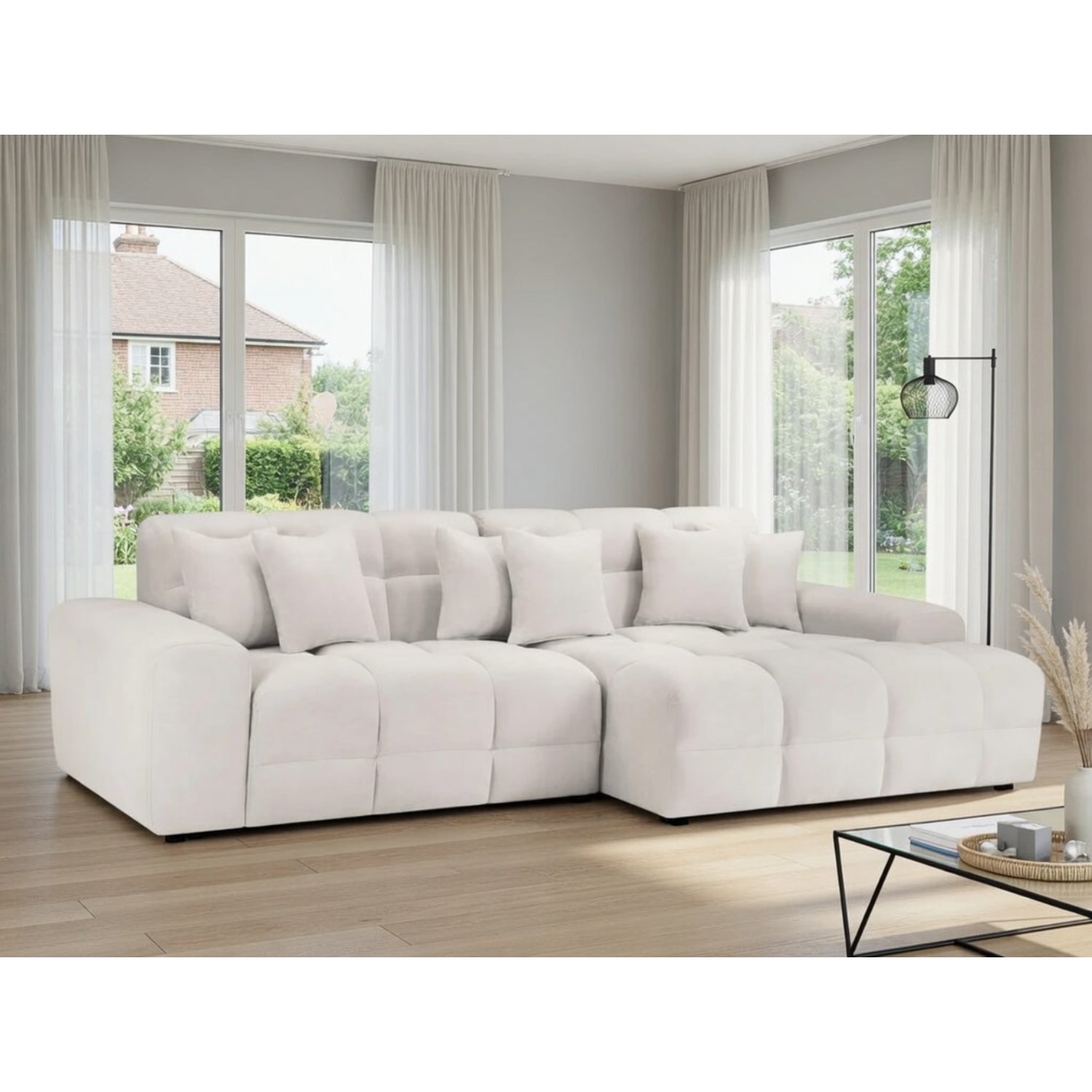 Jacob Sofa Right Hand Facing Corner in  Beige