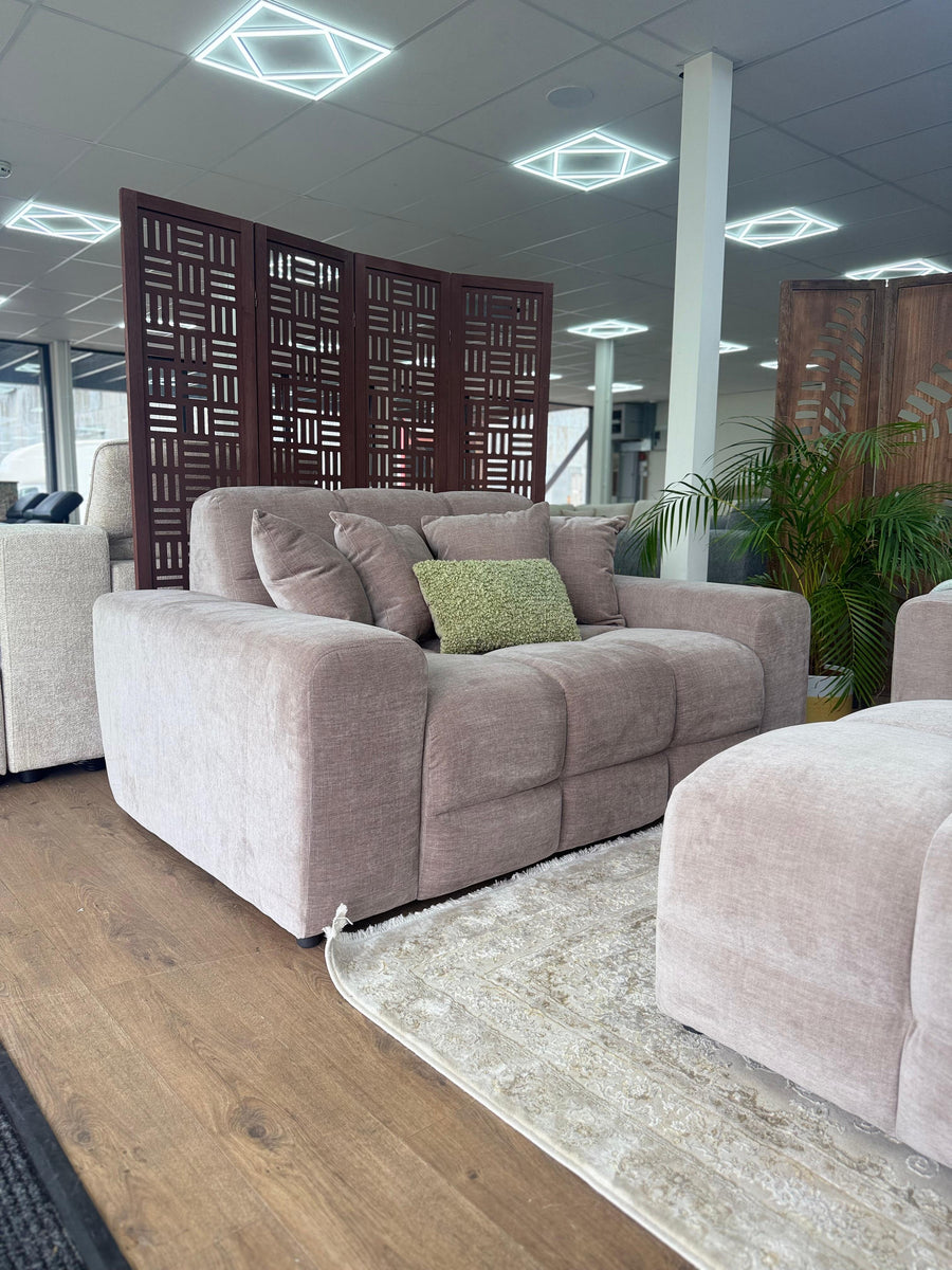 Bamburgh Latte Quilted 2 Seater Sofa – view 2
