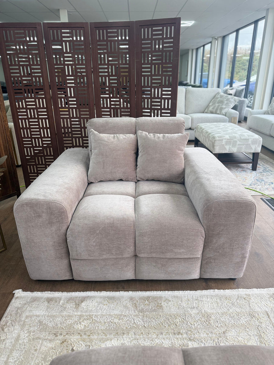Bamburgh Latte Quilted Armchair – view 3