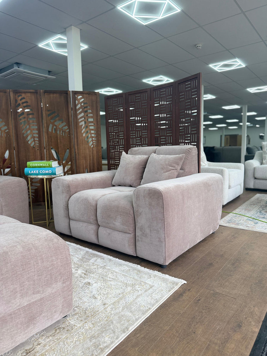 Bamburgh Latte Quilted Armchair – view 2
