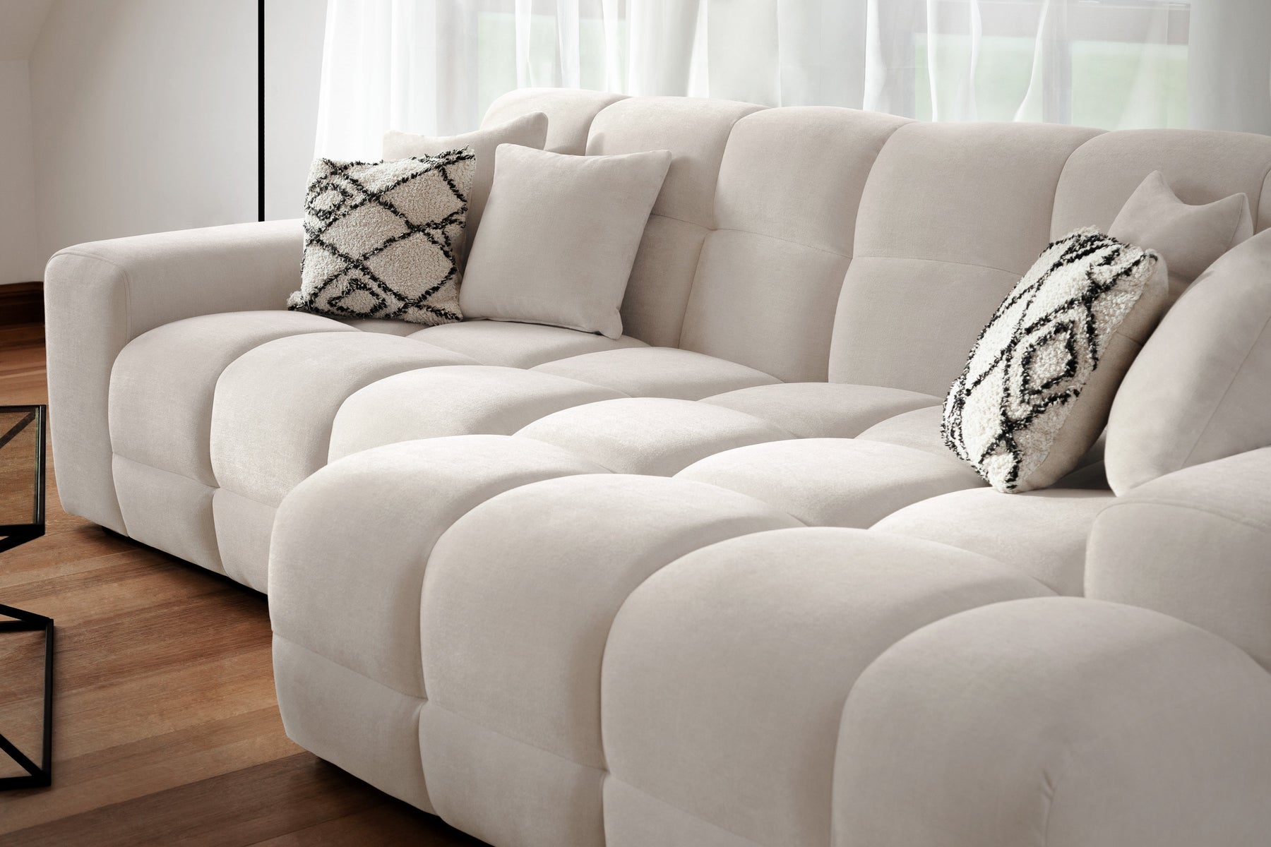 Jacob Sofa Right Hand Facing Corner in  Beige