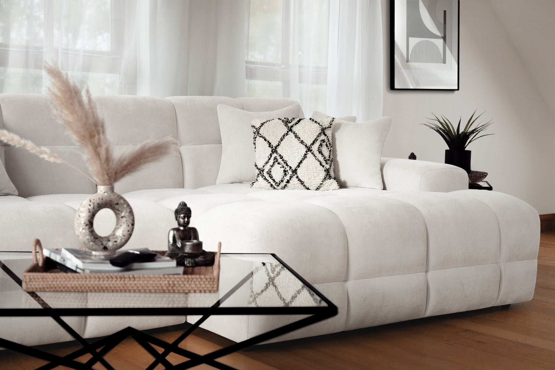 Jacob Sofa Right Hand Facing Corner in  Beige