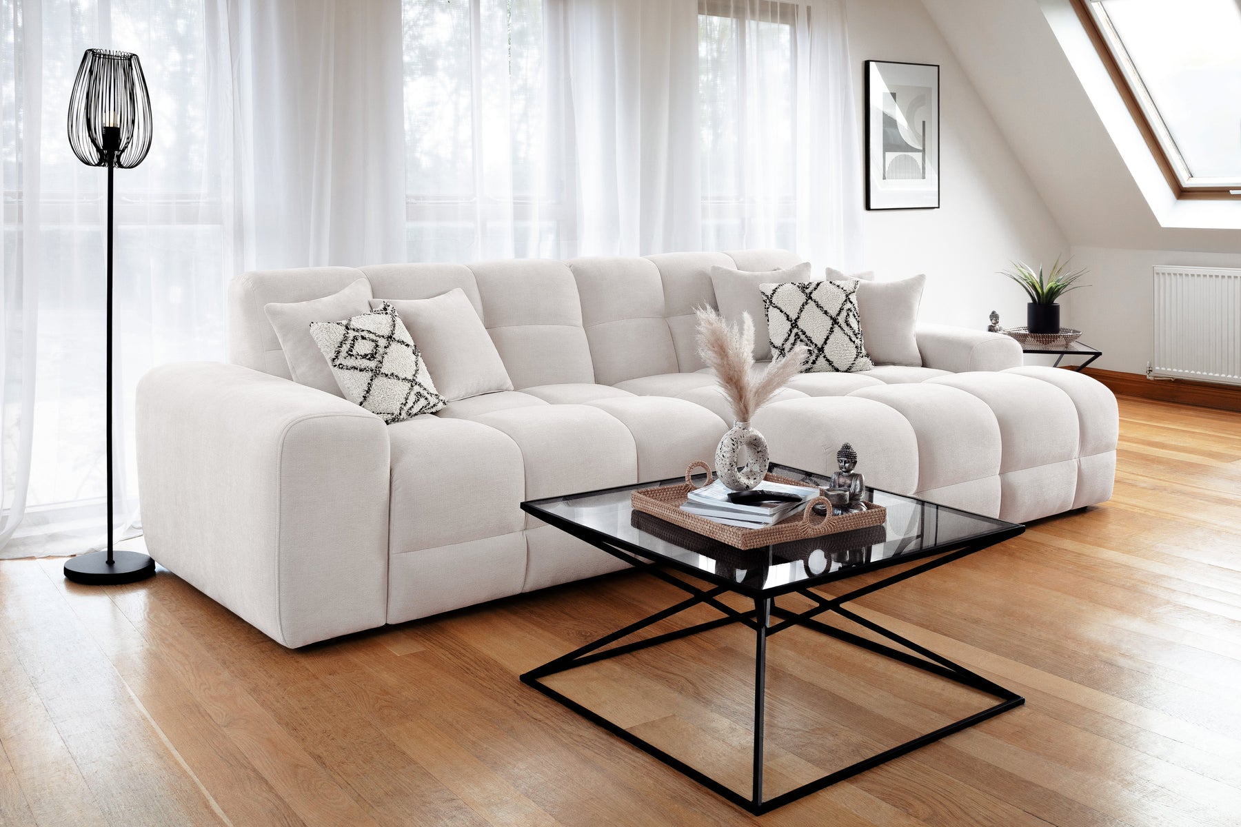 Jacob Sofa Right Hand Facing Corner in  Beige
