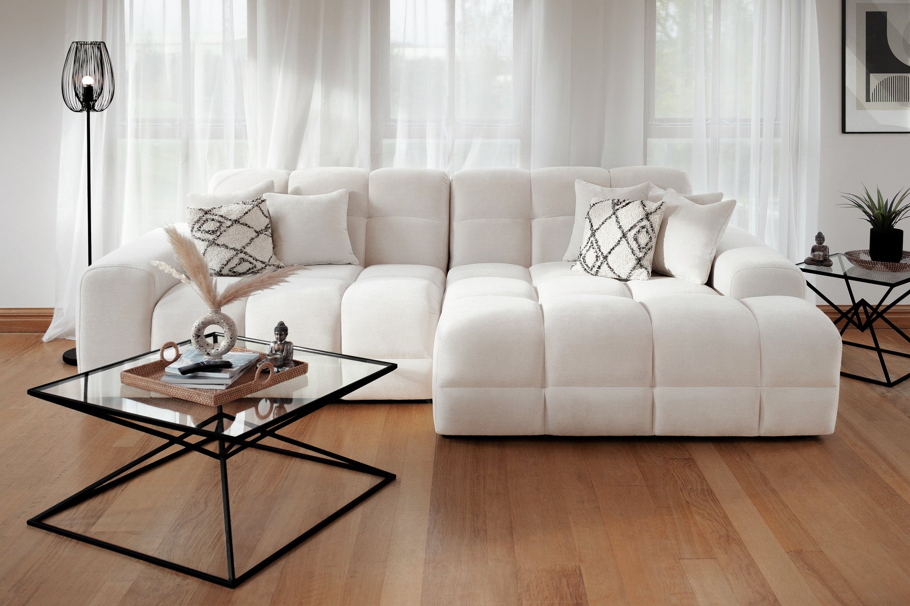 Jacob Sofa Right Hand Facing Corner in  Beige