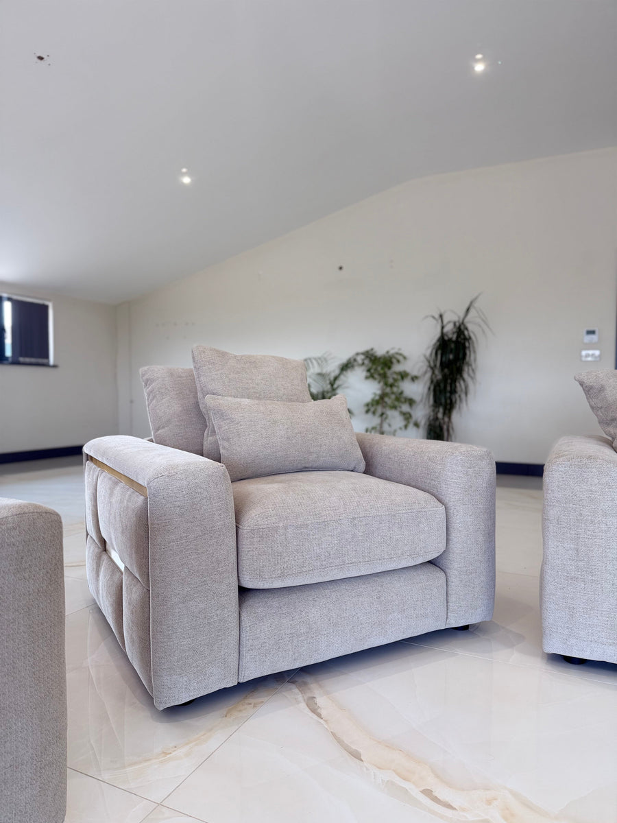 Alnwick Beige Armchair – view 2