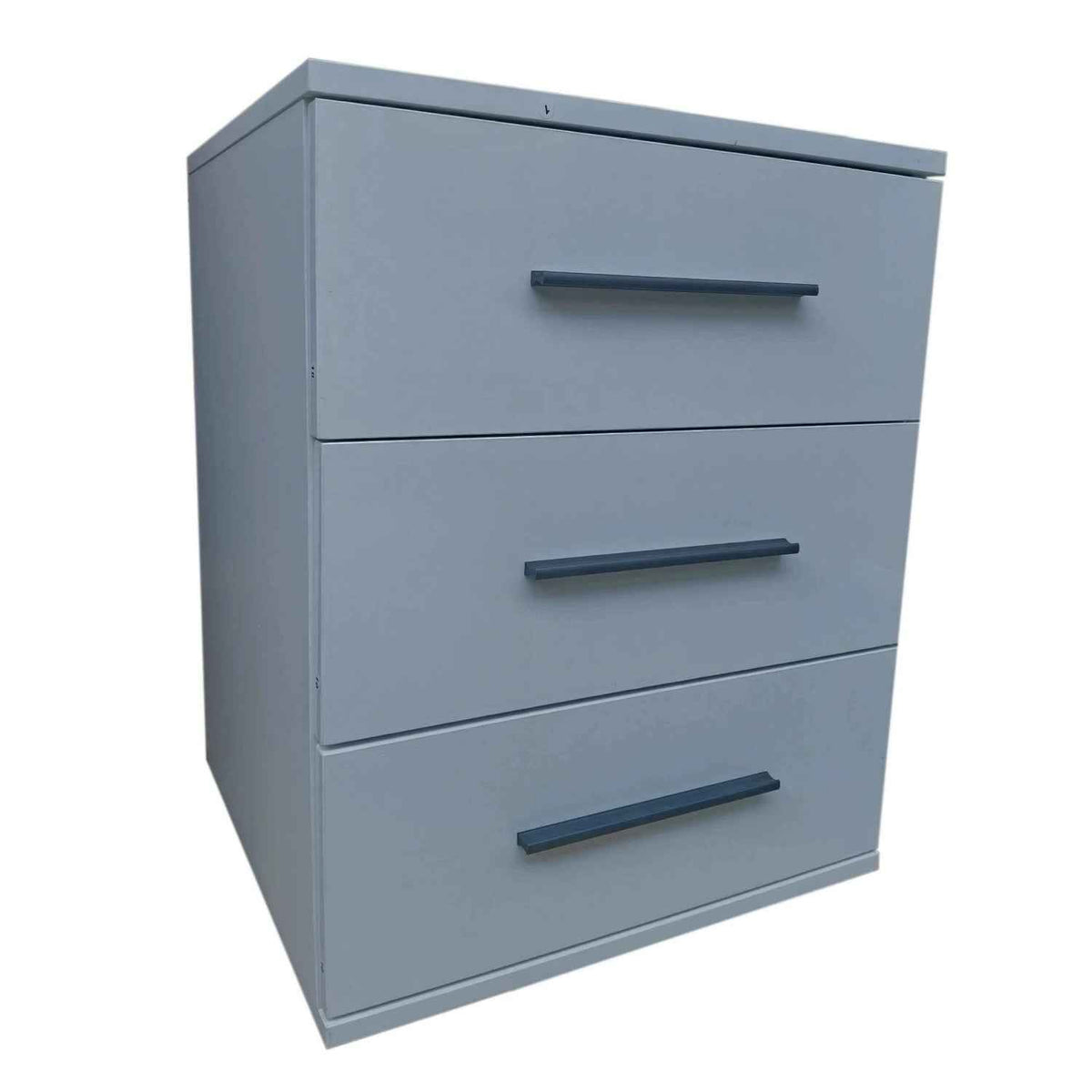 Windsor Grey 3 Drawer Bedside Cabinet