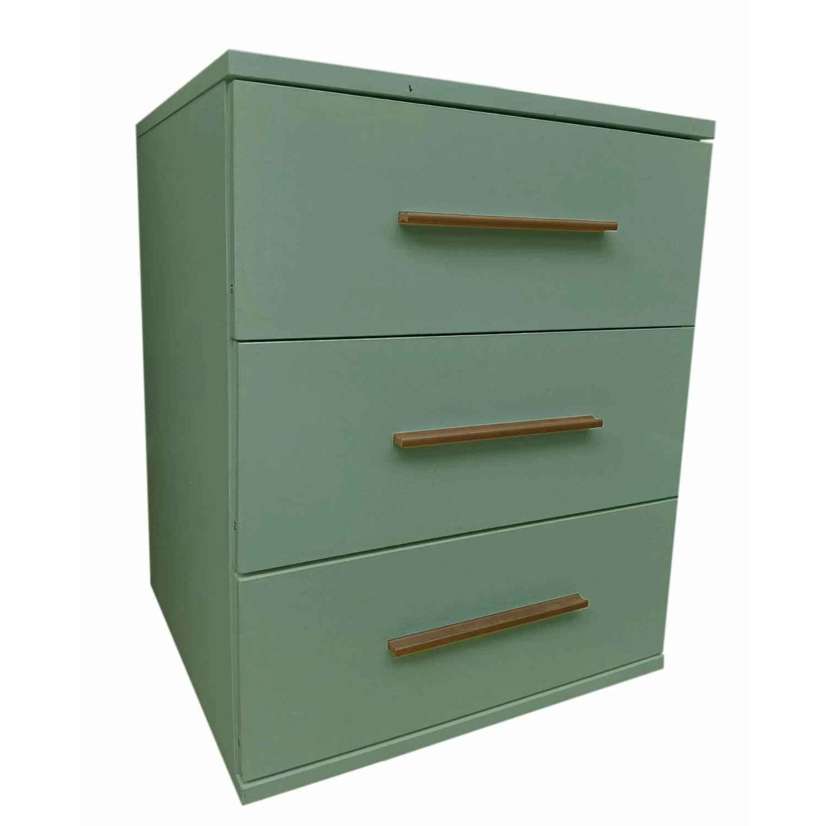 Windsor Green 3 Drawer Bedside Cabinet