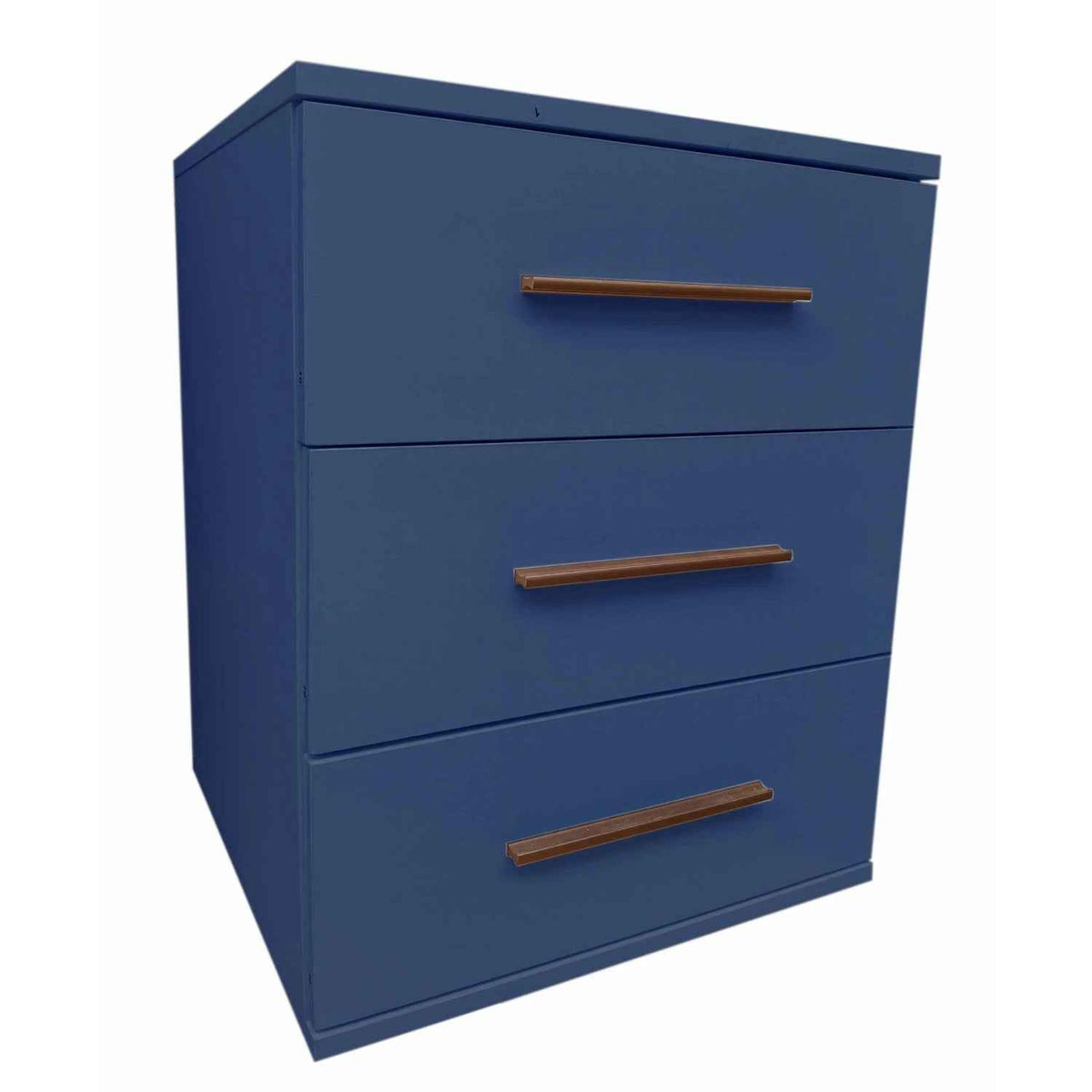 Windsor Blue 3 Drawer Bedside Cabinet