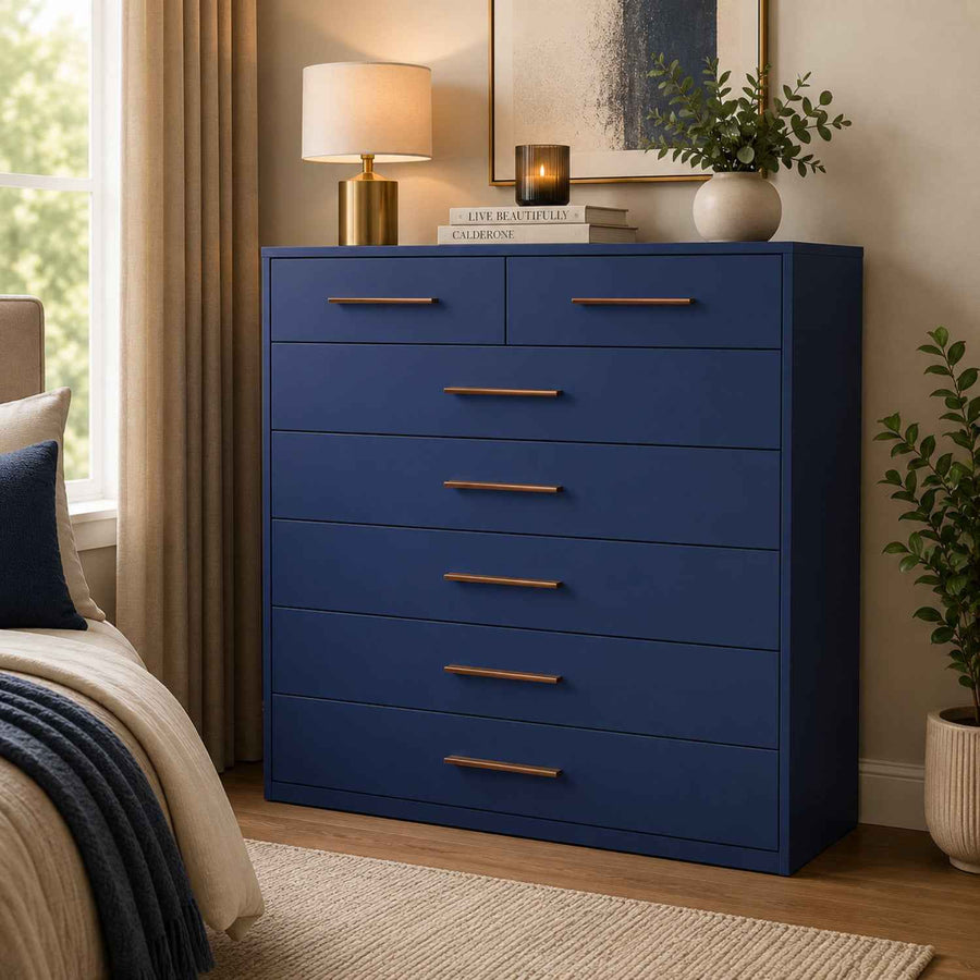 Windsor Blue 5 Plus 2 Chest of Drawers