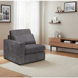 Kiana Modular Sofa Grey Left Hand Arm Piece