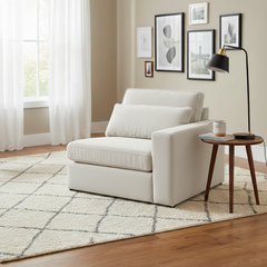 Kiana Modular Sofa Ivory Right Hand Arm Piece