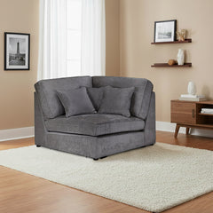 Kiana Modular Sofa Grey Corner Piece