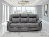 Leon Electric Recliner Sofa 3 Seater In Grey