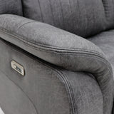 Leon Electric Recliner Sofa 3 Seater In Grey