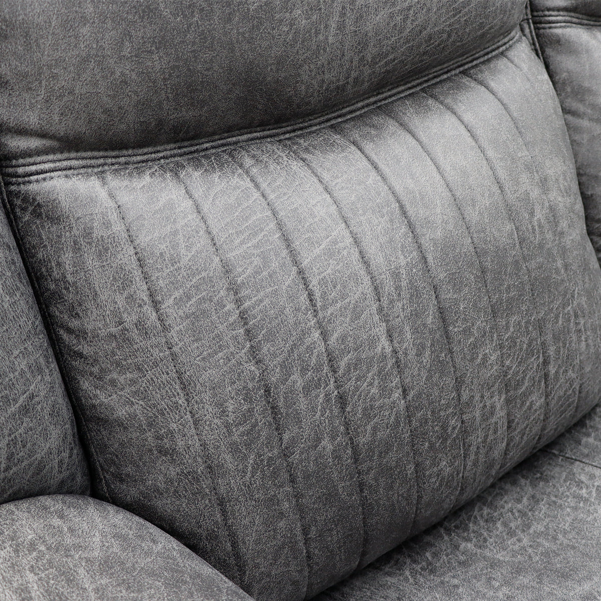 Leon Electric Recliner Sofa 3 Seater In Grey