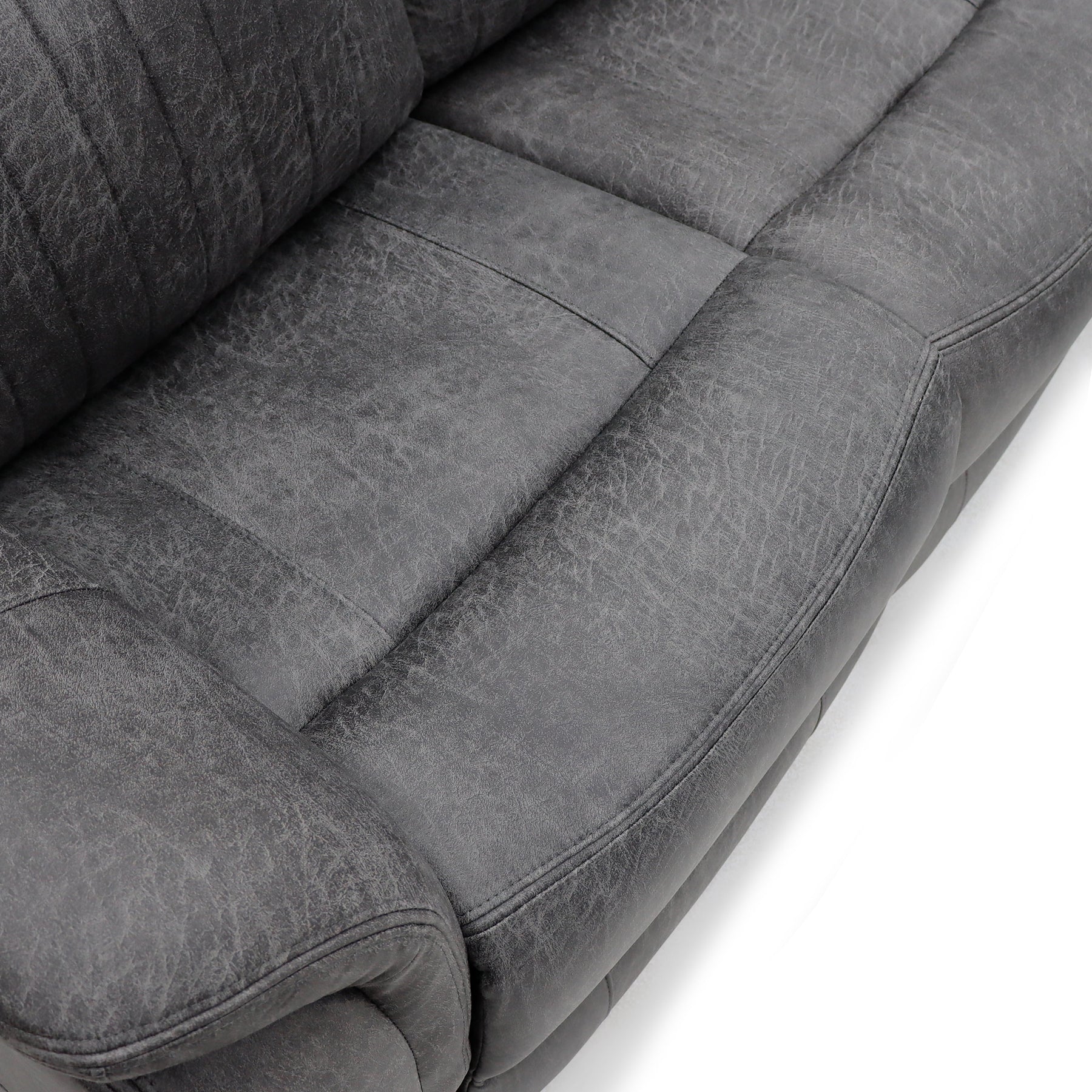 Leon Electric Recliner Sofa 3 Seater In Grey